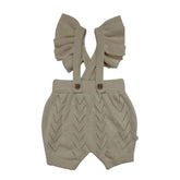 Patique Organik Pamuk Triko Fırfırlı Salopet